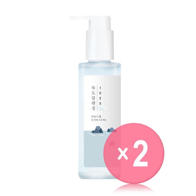 ROUND LAB-1025 Dokdo Cleansing Gel 2pcs Bundle Set