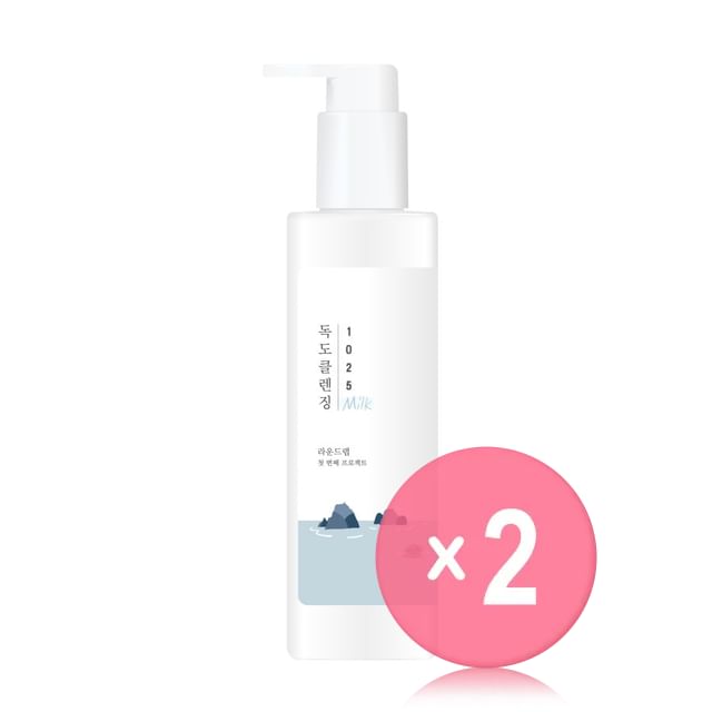 ROUND LAB-1025 Dokdo Cleansing Milk 2pcs Bundle Set