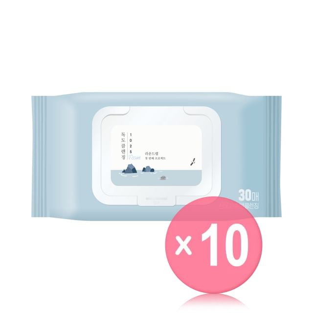 ROUND LAB-1025 Dokdo Cleansing Tissue 10pcs Bundle Set