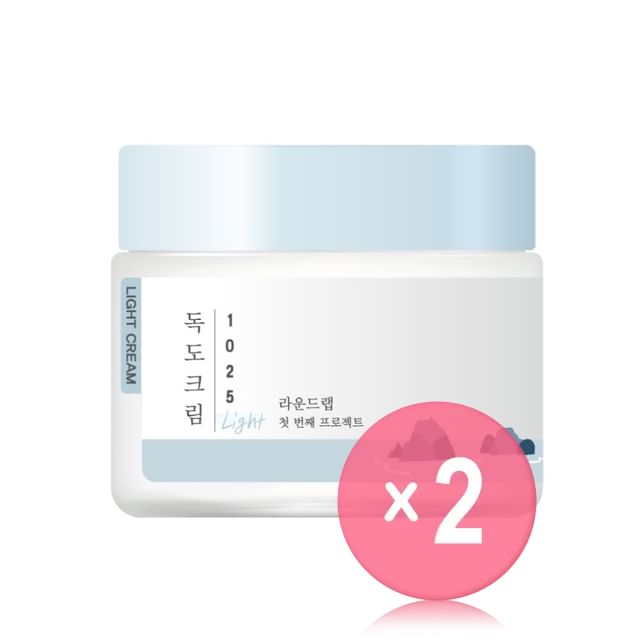 ROUND LAB-1025 Dokdo Light Cream 2pcs Bundle Set