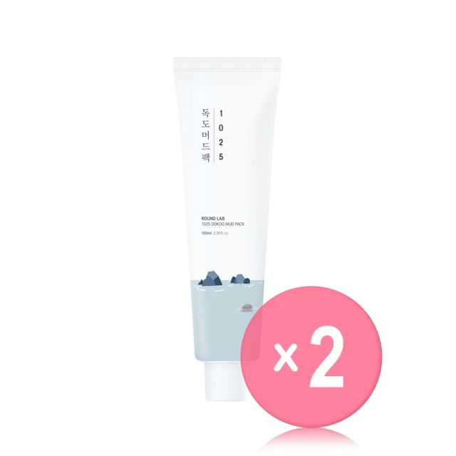 ROUND LAB-1025 Dokdo Mud Pack Tube 2pcs Bundle Set