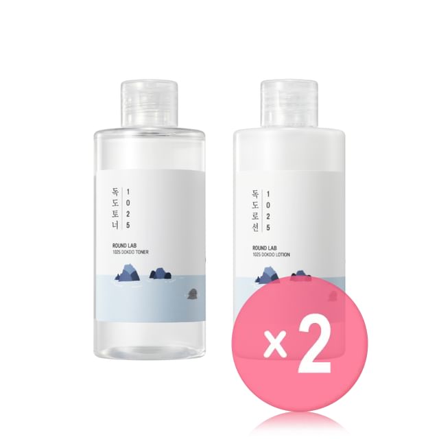 ROUND LAB-1025 Dokdo Toner Lotion Set 2pcs Bundle Set