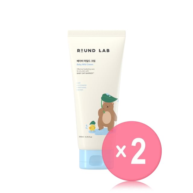 ROUND LAB-Baby Mild Cream 2pcs Bundle Set