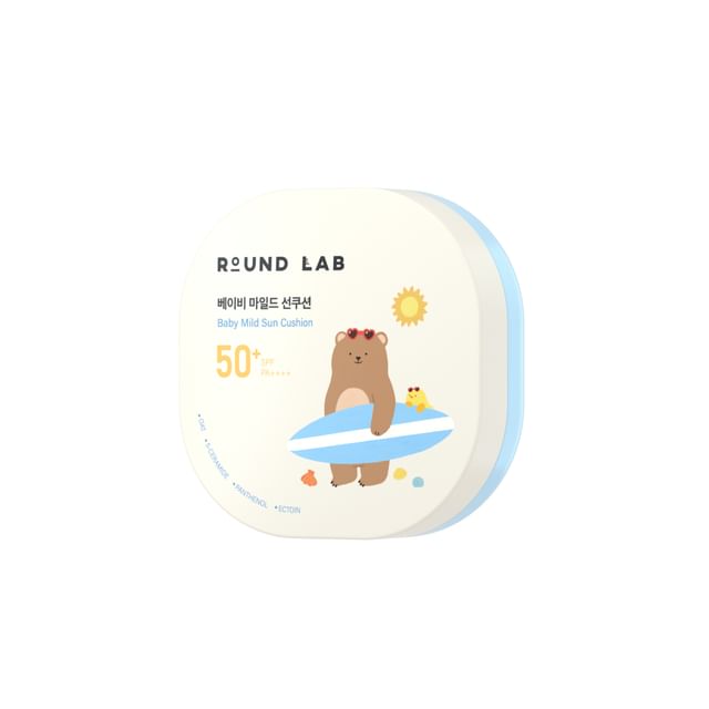 ROUND LAB-Baby Mild Sun Cushion - Protetor Solar Cushion Suave para Bebês-16 G