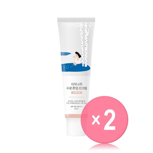 ROUND LAB-Birch Juice Moisturizing Tone Up Sunscreen 2pcs Bundle Set