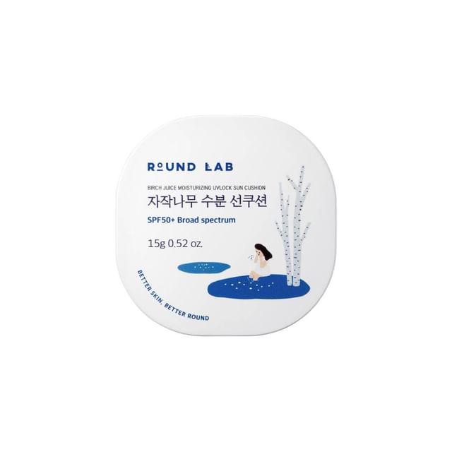 ROUND LAB-Birch Juice Moisturizing UVLock Sun Cushion - Crème solaire cushion