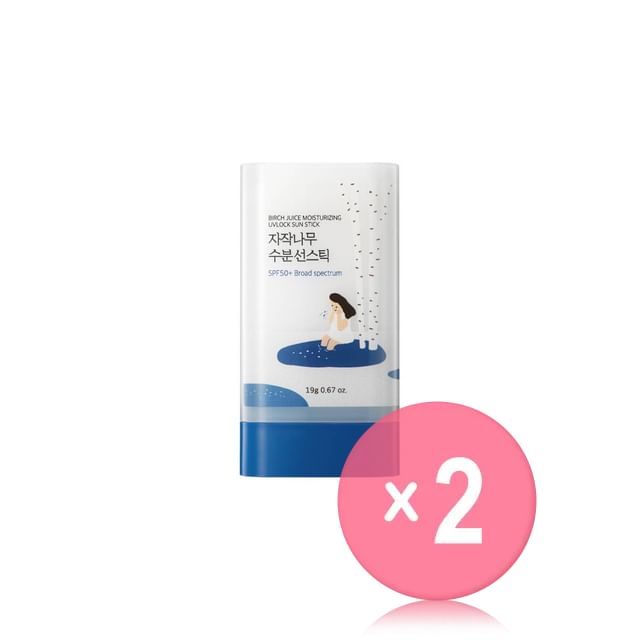 ROUND LAB-Birch Juice Moisturizing UVLock Sun Stick 2pcs Bundle Set