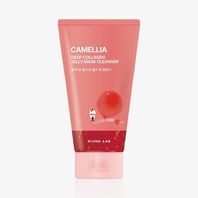ROUND LAB-Camellia Deep Collagen Jelly Mask Cleanser - Gel de Limpeza Máscara-150 Ml