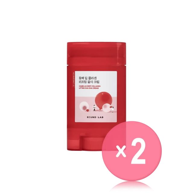 ROUND LAB-Camellia Deep Collagen Lifting Gua Sha Cream 2pcs Bundle Set