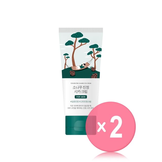 ROUND LAB-For Men Pine Calming Cica Cream 2pcs Bundle Set
