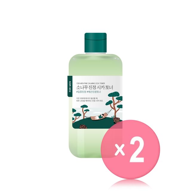 ROUND LAB-For Men Pine Calming Cica Toner 2pcs Bundle Set