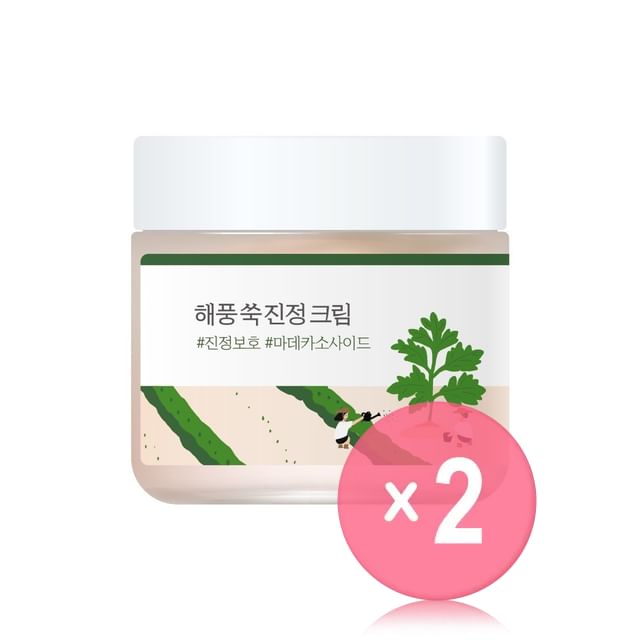 ROUND LAB-Mugwort Calming Cream 2pcs Bundle Set