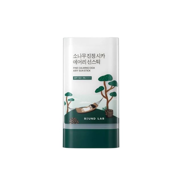 ROUND LAB-Pine Calming Cica Airy Sun Stick - Protetor Solar em Bastão-19 G