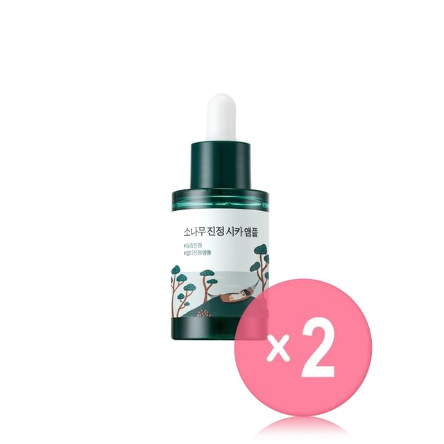 ROUND LAB-Pine Calming Cica Ampoule 2pcs Bundle Set