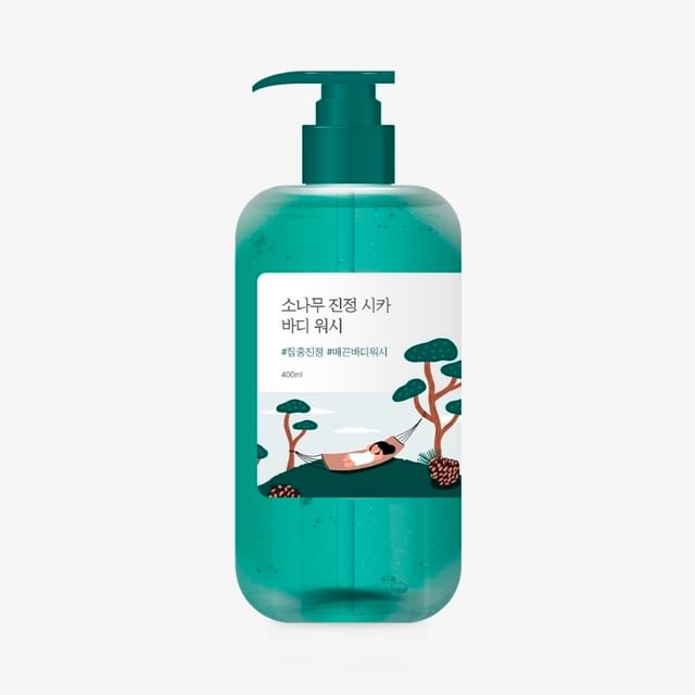 【bd1-ngt 】★３本セット★CICA BODY WASH ROUND LAB - Pine Calming Cica Body Wash | YesStyle