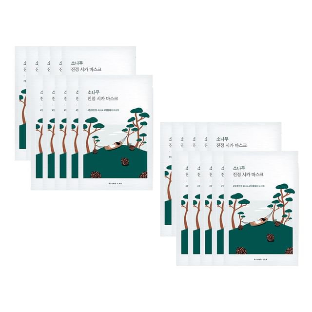 ROUND LAB-Pine Calming Cica Mask Bundle Set