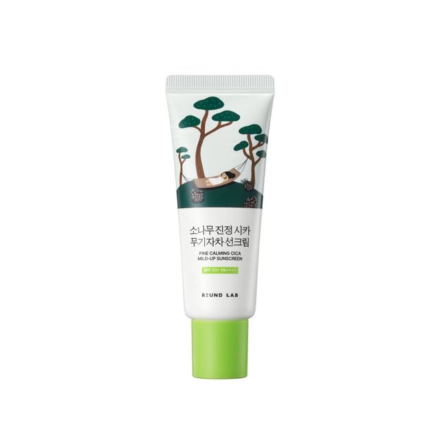 ROUND LAB-Pine Calming Cica Mild Up Sunscreen - Crème solaire apaisante