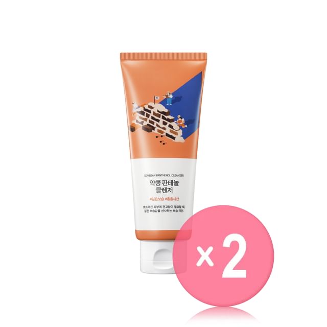 ROUND LAB-Soybean Panthenol Cleanser 2pcs Bundle Set