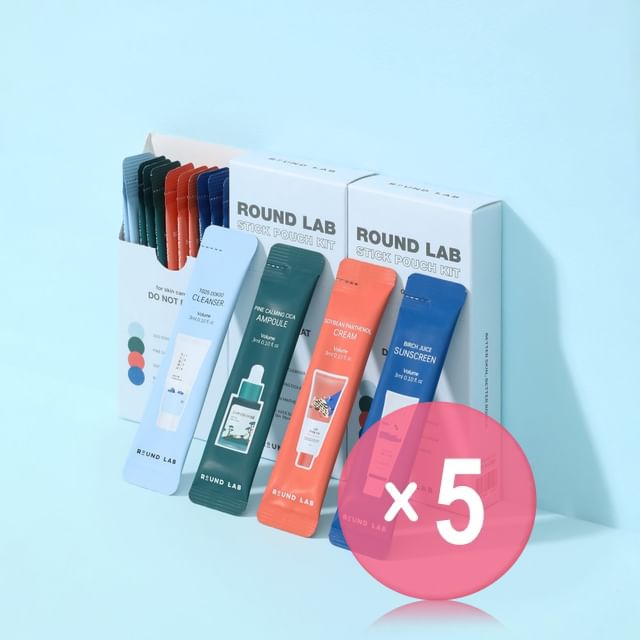 ROUND LAB-Stick Pouch Kit 5pcs Bundle Set