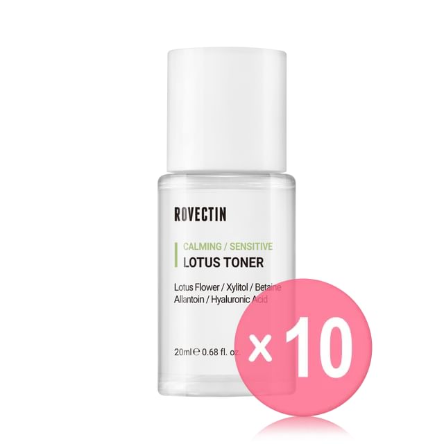 ROVECTIN-Calming Sensitive Lotus Toner Mini 10pcs Bundle Set