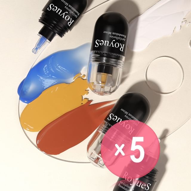 RoyueS-Art Galleries Foundation Mixer - 6 Shades 5pcs Bundle Set