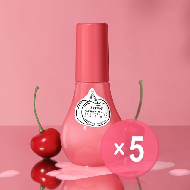 RoyueS-Cherry Vitamin C Revitalize Serum 5pcs Bundle Set