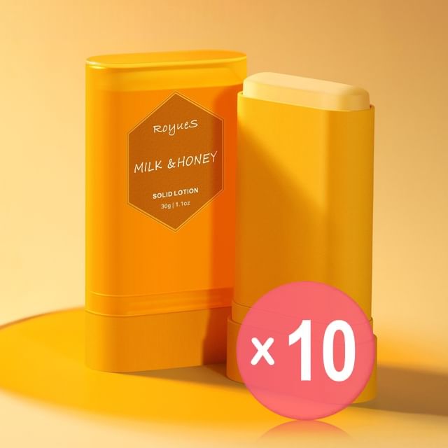 RoyueS-Milk Honey Nourish Solid Lotion Stick 10pcs Bundle Set