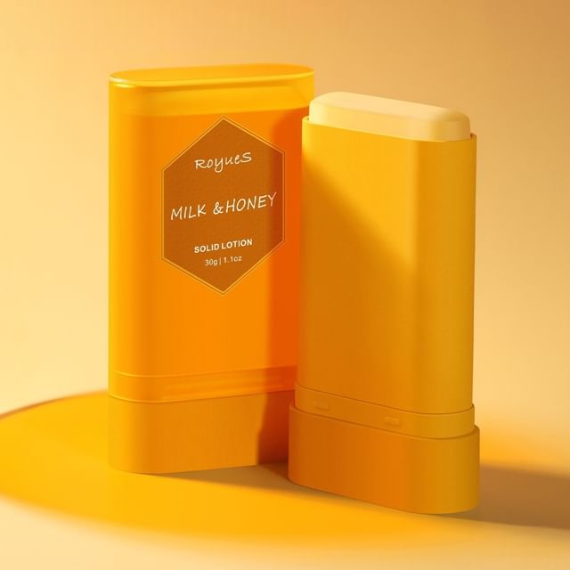 RoyueS-Milk Honey Nourish Solid Lotion Stick