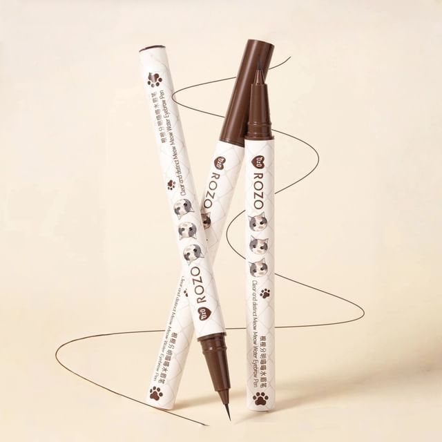 ROZO-Cat Print Liquid Eyebrow Pen - Stylo à sourcils liquide - 3 couleurs