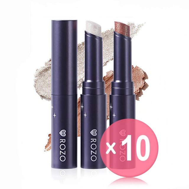ROZO-Jelly Highlight EyeShadow Stick - 4 Colors 10pcs Bundle Set