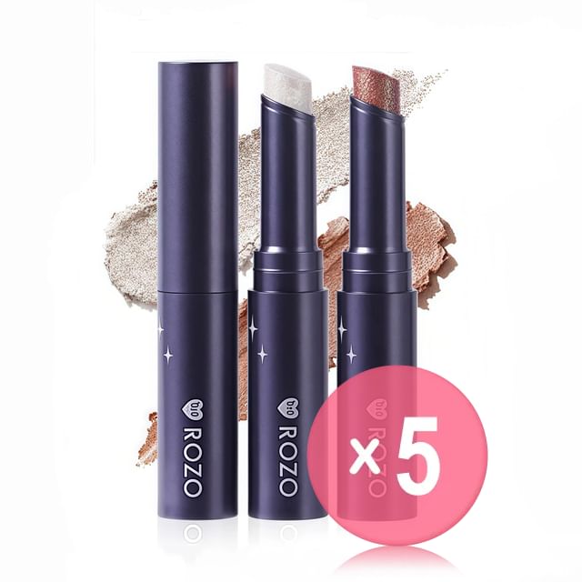 ROZO-Jelly Highlight EyeShadow Stick - 4 Colors 5pcs Bundle Set