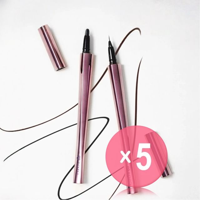 ROZO-Precision Micro Sculpt Liquid Eyeliner - 5 Colors 5pcs Bundle Set