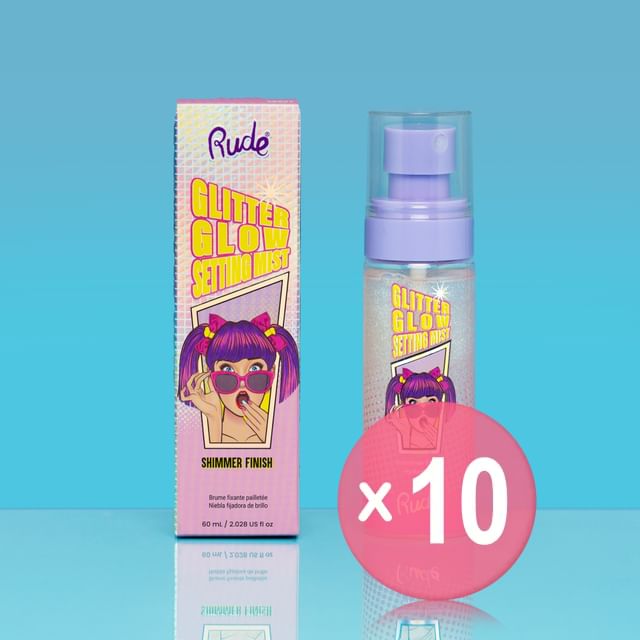 Rude Cosmetics-Glitter Glow Setting Mist 10pcs Bundle Set