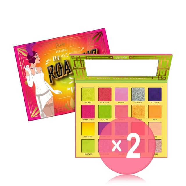 Rude Cosmetics-The Roaring 20s Eyeshadow Palette - Neons 2pcs Bundle Set