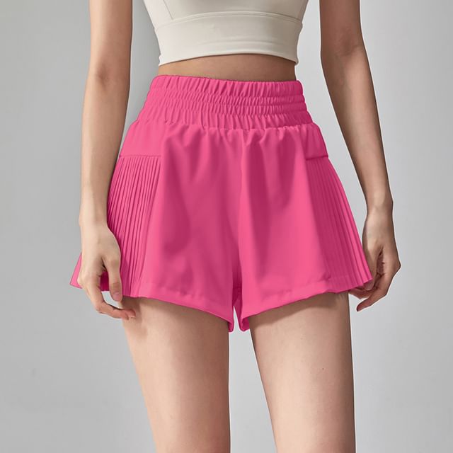 Runyz-High Waist Plain Sports Skort