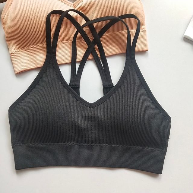 Runyz-Sport Plain Bra Top