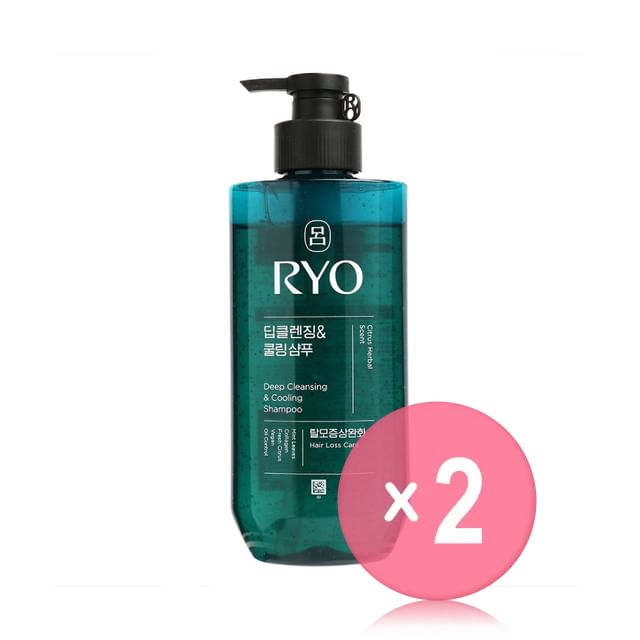Ryo-Deep Cleansing Cooling Shampoo 2pcs Bundle Set