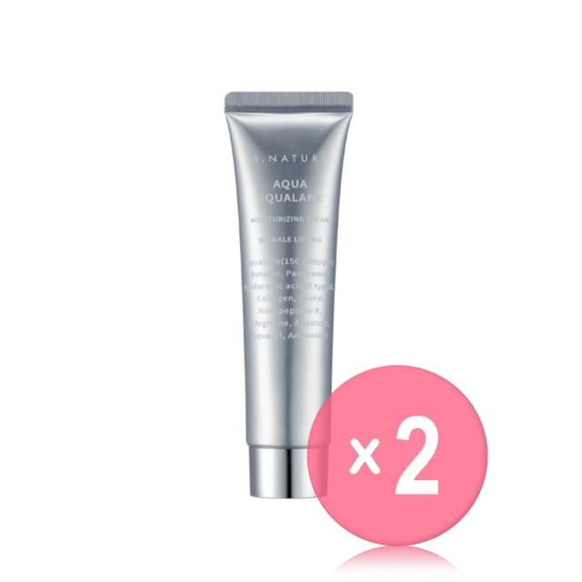 S-NATURE-Aqua Squalane Moisturizing Cream Jumbo 2pcs Bundle Set
