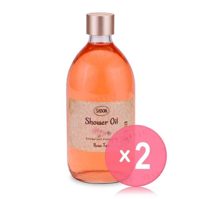 Sabon-Shower Oil Rose Tea 2pcs Bundle Set