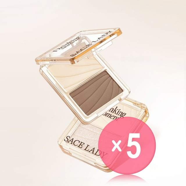 Sace Lady-Drinking Moment Duo Palette - 4 Types 5pcs Bundle Set