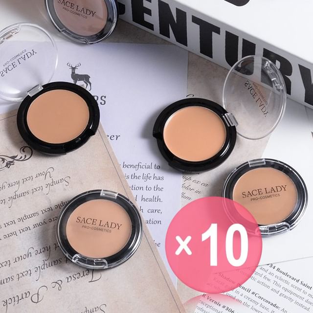 Sace Lady-Full Coverage Cream Concealer - 3 Types 10pcs Bundle Set