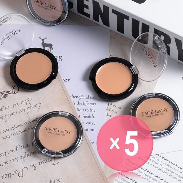 Sace Lady-Full Coverage Cream Concealer - 3 Types 5pcs Bundle Set