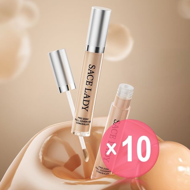 Sace Lady-Pro Zone 24hr Full Coverage Concealer - 3 Shades 10pcs Bundle Set