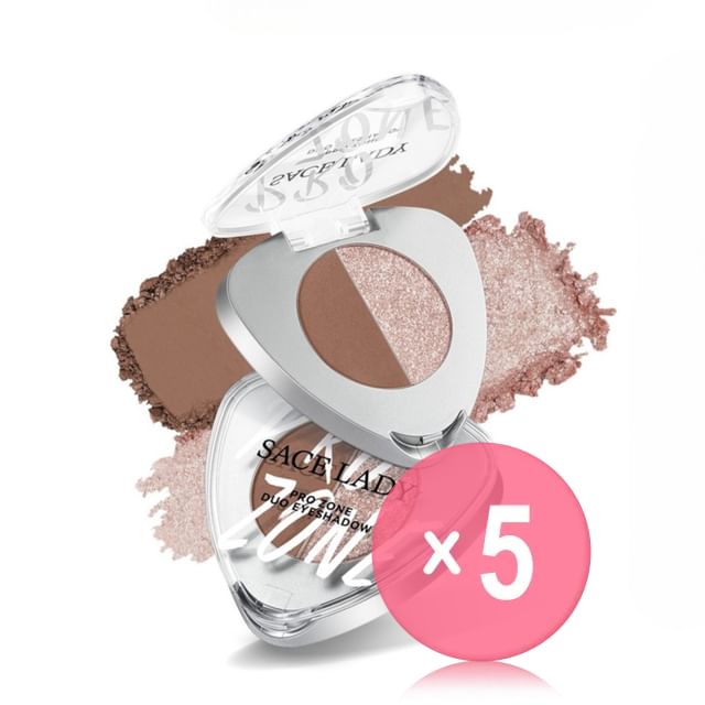 Sace Lady-Pro Zone Duo Eyeshadow - 3 Types 5pcs Bundle Set