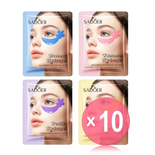 SADOER-Hydrogel Smooth Eye Mask - 4 Types 10pcs Bundle Set