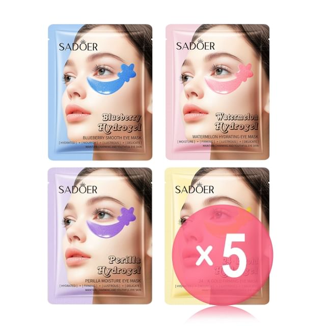 SADOER-Hydrogel Smooth Eye Mask - 4 Types 5pcs Bundle Set