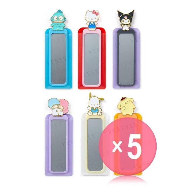 Sanrio-Character-shaped Compact Mirror 5pcs Bundle Set