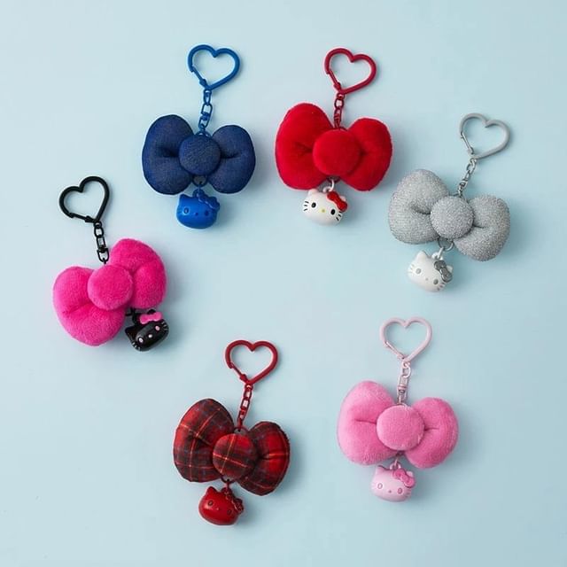 Sanrio-Hello Kitty Ribbon Bag Charm I Love Hello Kitty Series