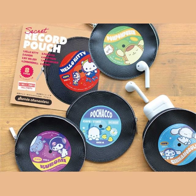 Sanrio-Record Style Pouch Blind Box 8 Types