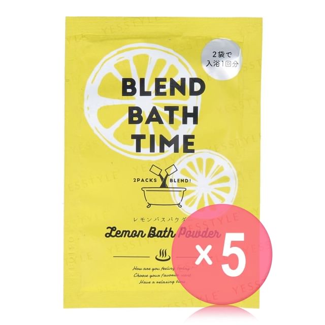 Santan-Blend Bath Time Bath Salt Lemon 5pcs Bundle Set